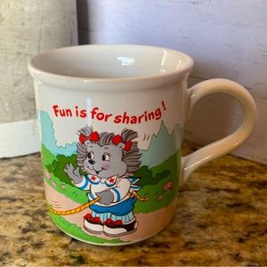 Vintage 1985~The Get Along Gang Mug “Fun is for Sharing”